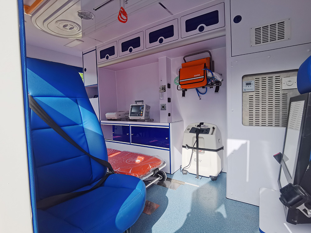 Detailed image of a fire service ambulance Detailed image of a fire service ambulance
