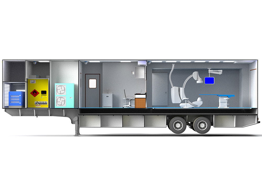 Details of the interventional surgery vehicle Details of the interventional surgery vehicle