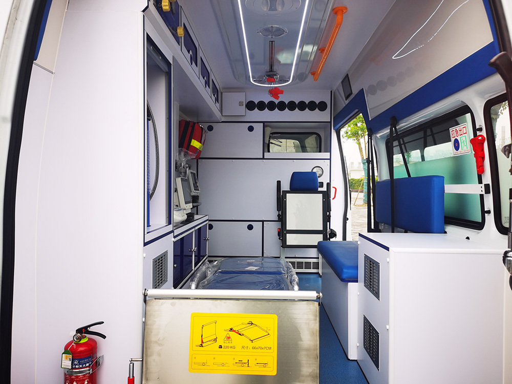 Details of a protective and custodial ambulance Details of a protective and custodial ambulance