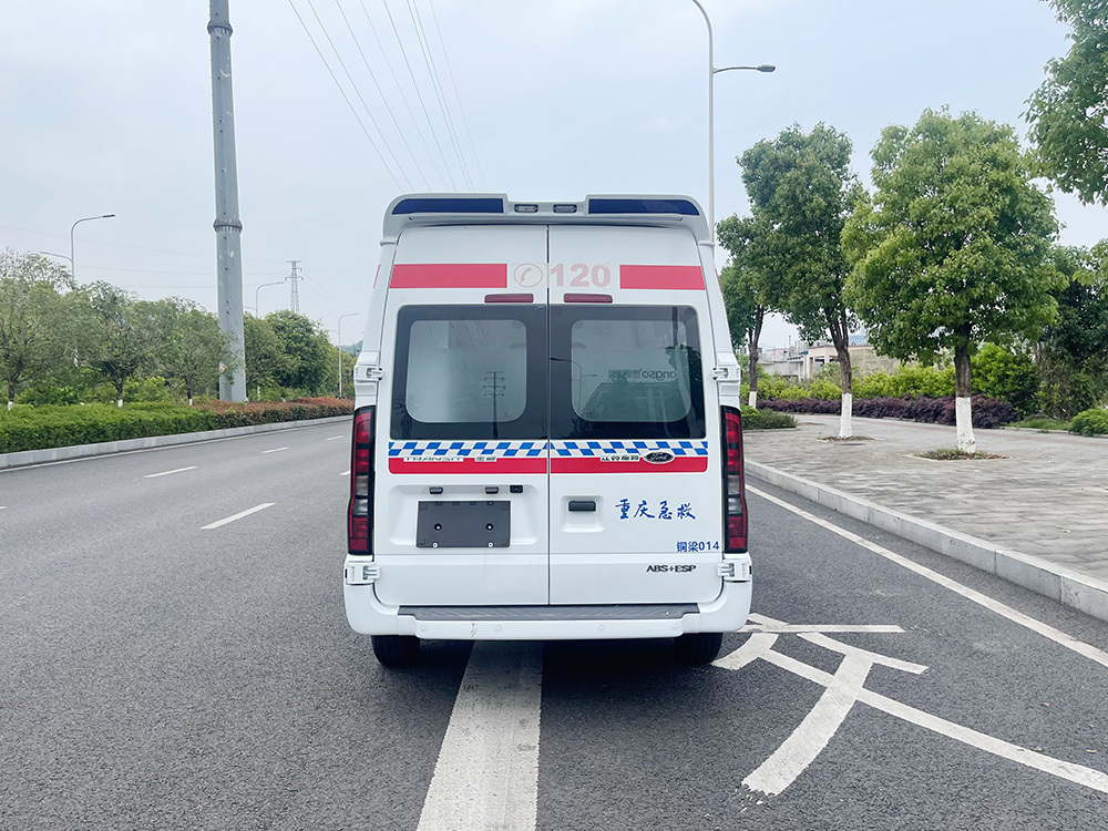 Detailed image of an intensive care ambulance Detailed image of an intensive care ambulance
