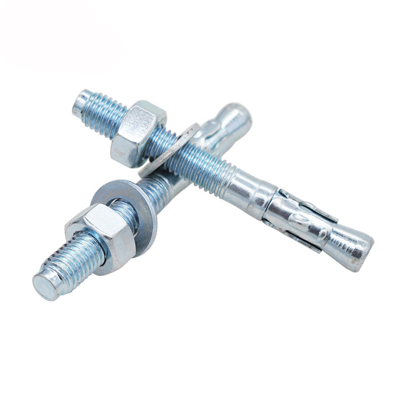 White Blue Zinc Plated Carbon Steel Wedge Anchor Bolts