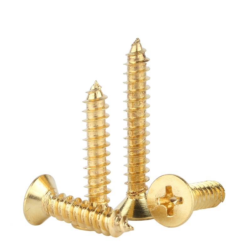 Copper Brass Countersunk CSK Flat Head Self-tapping Screws