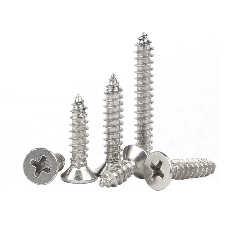 Stainless steel pan head self tapping screws