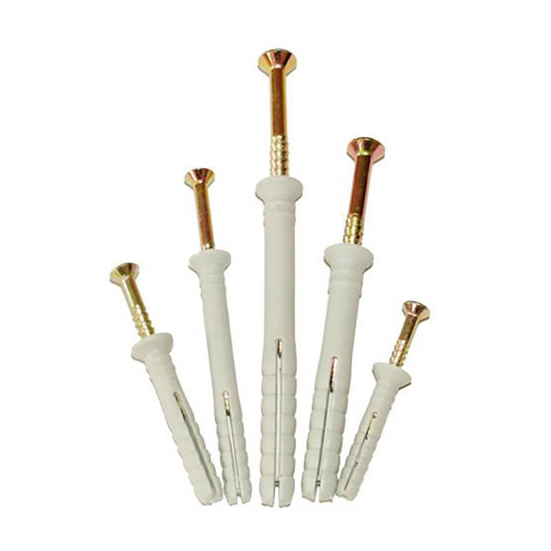 Nylon Plastic Wall Plug Anchor With Screws Plastic Expansion Anchor
