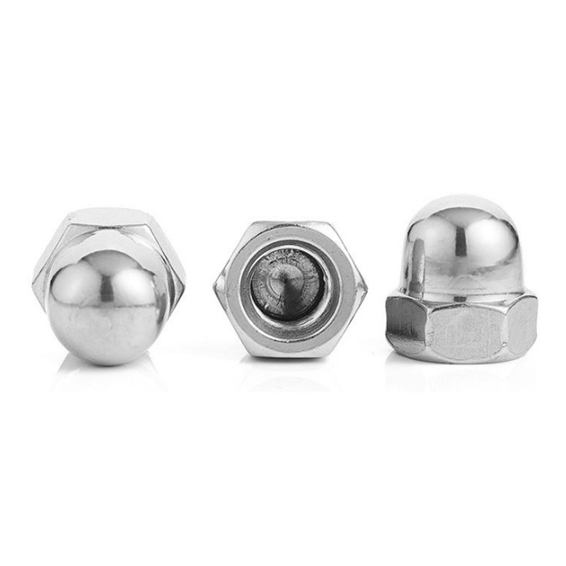 High Strength Grade 4 8 10 12 Steel Galvanized Blue White Zinc Plated DIN1587 Cap Nuts
