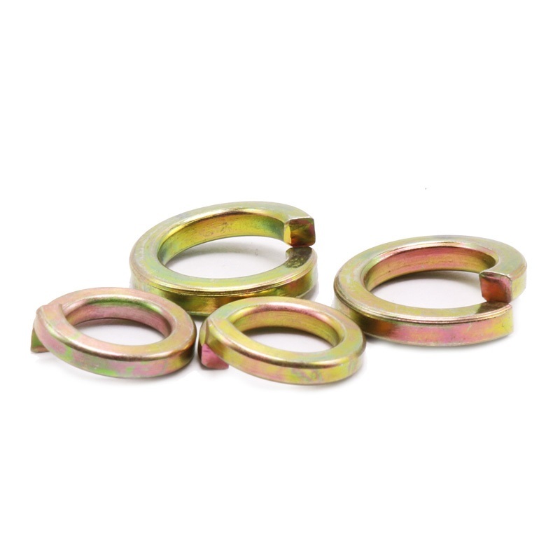 Color Yellow Zinc Plated Steel DIN127 Spring Washers