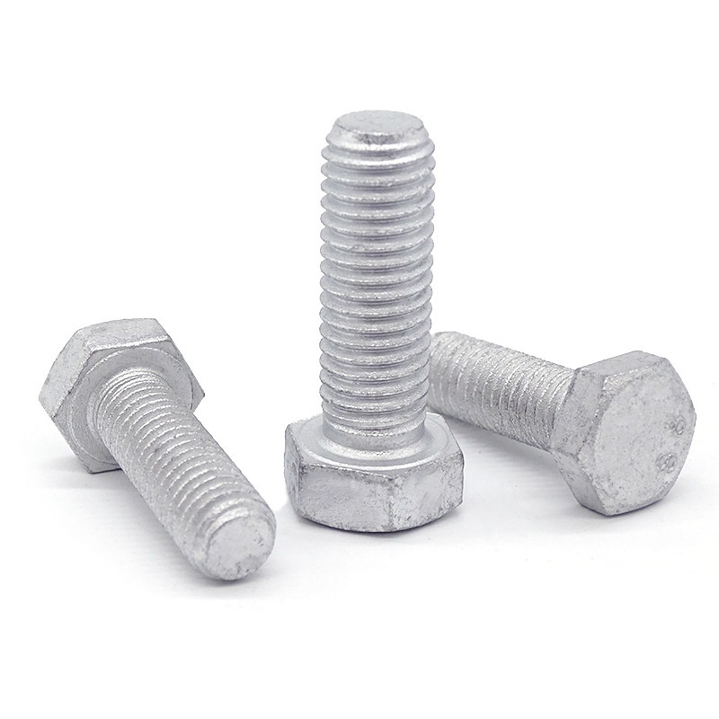 Grade 4.8 Carbon Steel DIN931 DIN933 Hot Dip Galvanized HDG Hex Bolts
