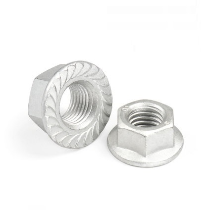 High Strength Grade 4 8 10 12 Steel Dacromet DIN6923 Hex Flange Nuts