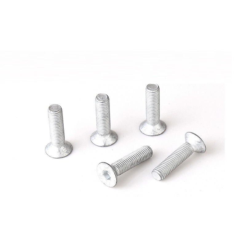 High Strength Grade 4.8 8.8 10.9 12.9 Dacromet DIN7991 CSK Flat Head Hex Socket Bolts