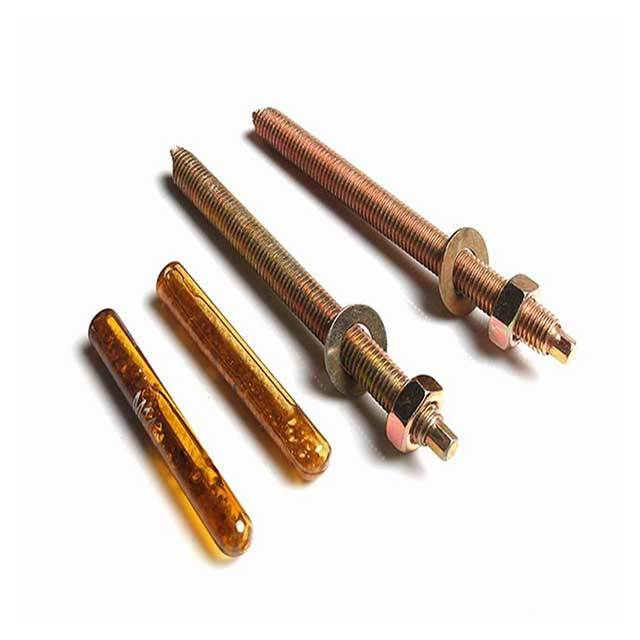 Color Yellow Zinc Plated Steel Chemical Anchor Bolts
