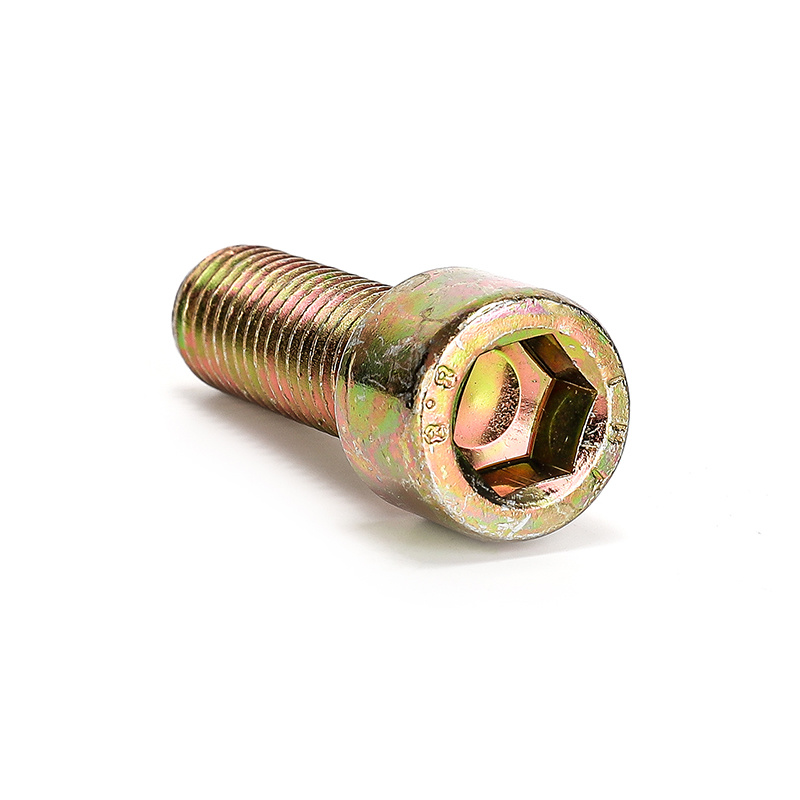 High Strength Grade 4.8 8.8 10.9 12.9 Steel Yellow Zinc Plated DIN912 Allen Bolts