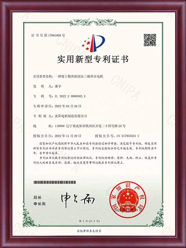 一种便于散热的高压三相异步电机