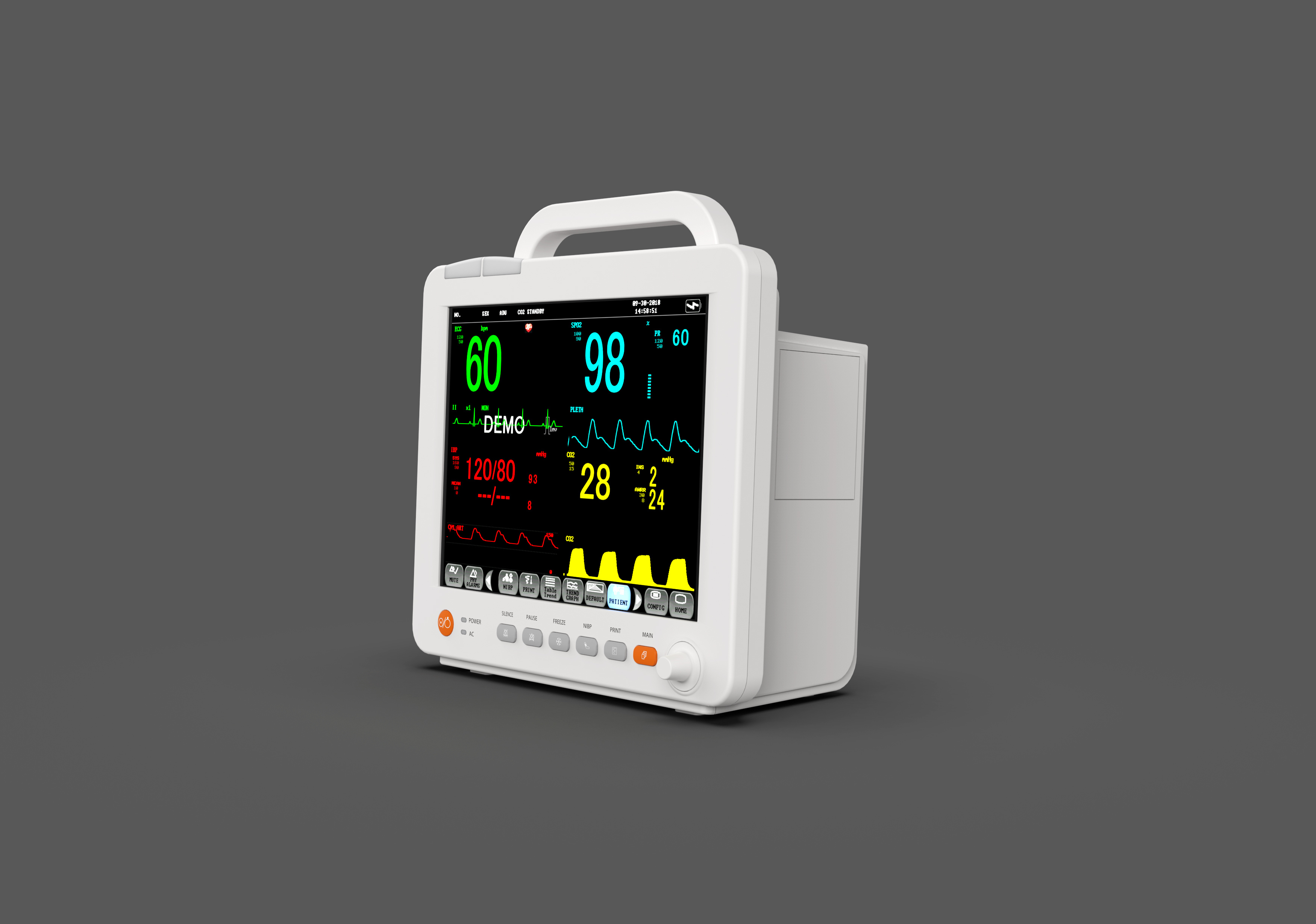 PM12H Multi-Parameter Patient Monitor