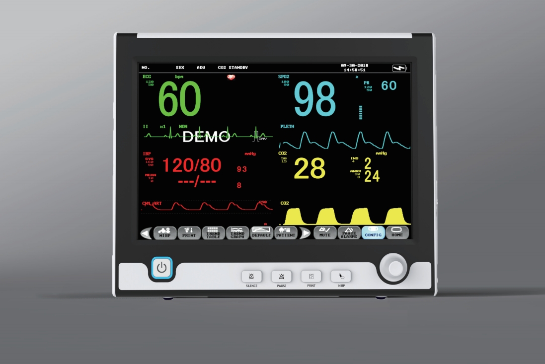 LX10 12.1 Inch Touch Screen Six Parameters Patient Monitor