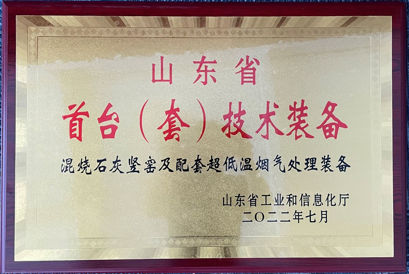 Shandong Province's first set of technological equipment
