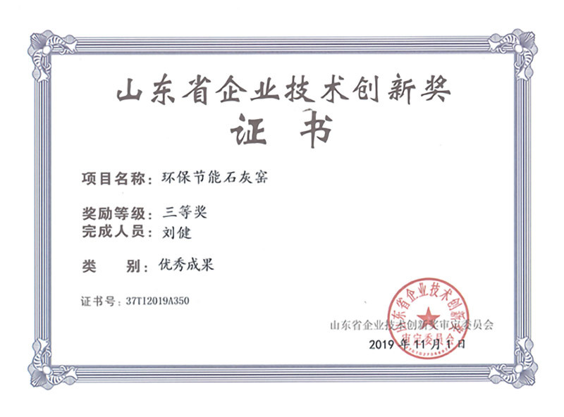 山东省企业技术创新奖
