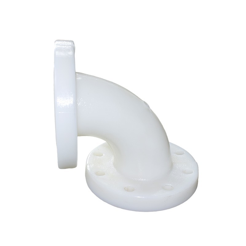 Flanged elbow