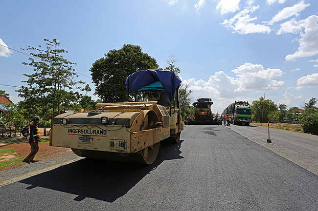 柬埔寨6號(hào)公路改建工程施工進(jìn)展情況