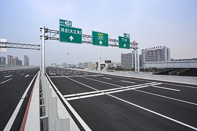 下沙互通至江东大桥高速公路项目通车在即