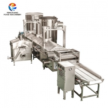 Línea de producción de fritura continua industrial