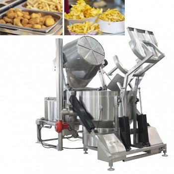 Máquina automática de freír alimentos fritos FR-Q-I, plátano, nueces, papas fritas, patatas fritas, pollo