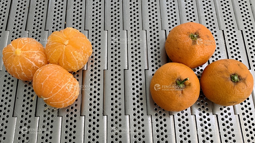  Очистка мандаринов 
