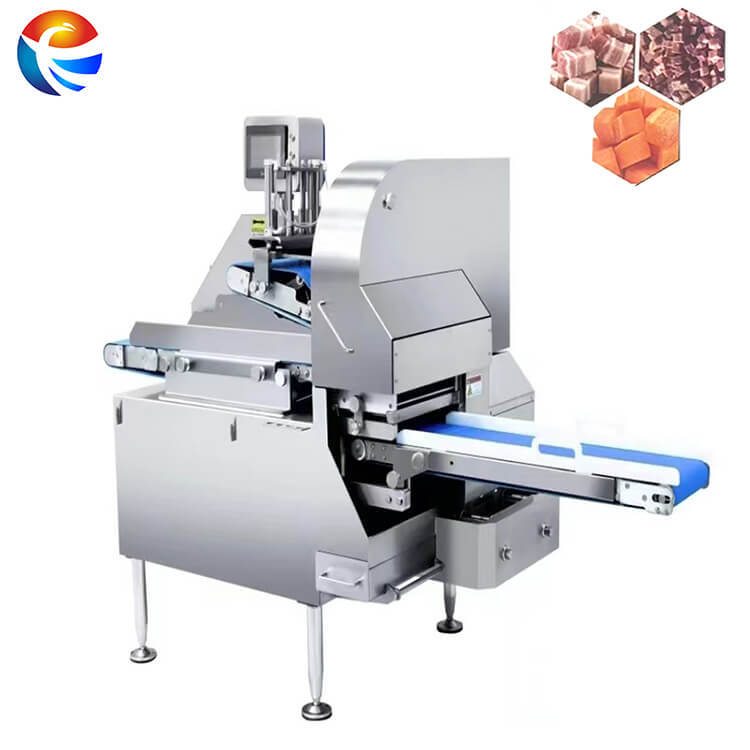 Máquina de corte en dados de frutas y verduras 2D continua de alta velocidad
