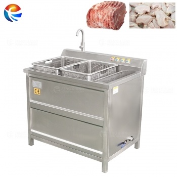 Máquina de lavado, descongelación y limpieza de carne congelada