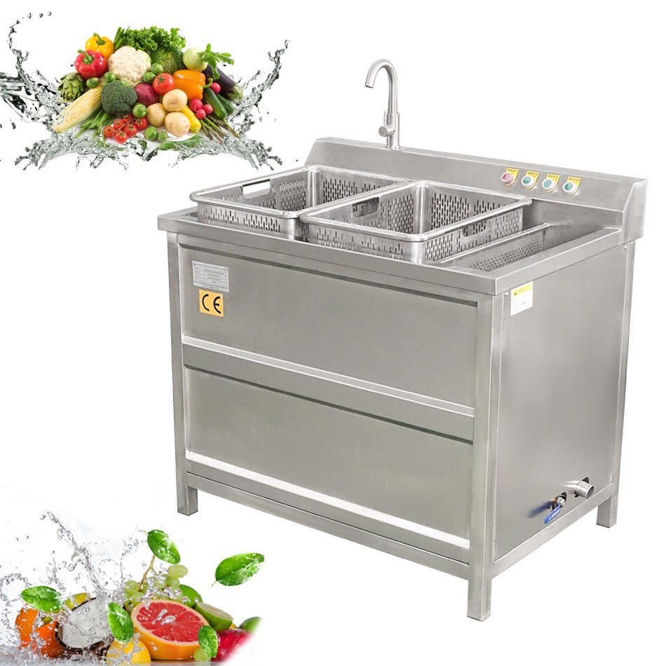 Máquina de lavado de frutas y verduras con burbujas de desinfección con ozono Fengxiang WASC-10