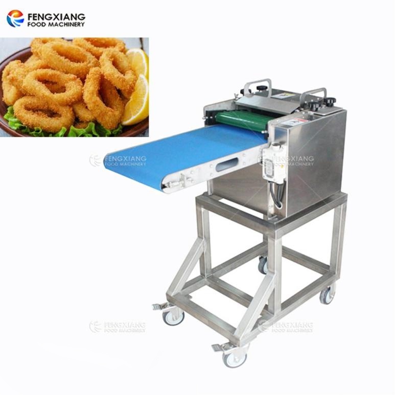 ماكينة تقطيع حلقات الحبار الصغيرة من نوع Fengxiang FGB-118، ماكينة تقطيع حلقات الحبار