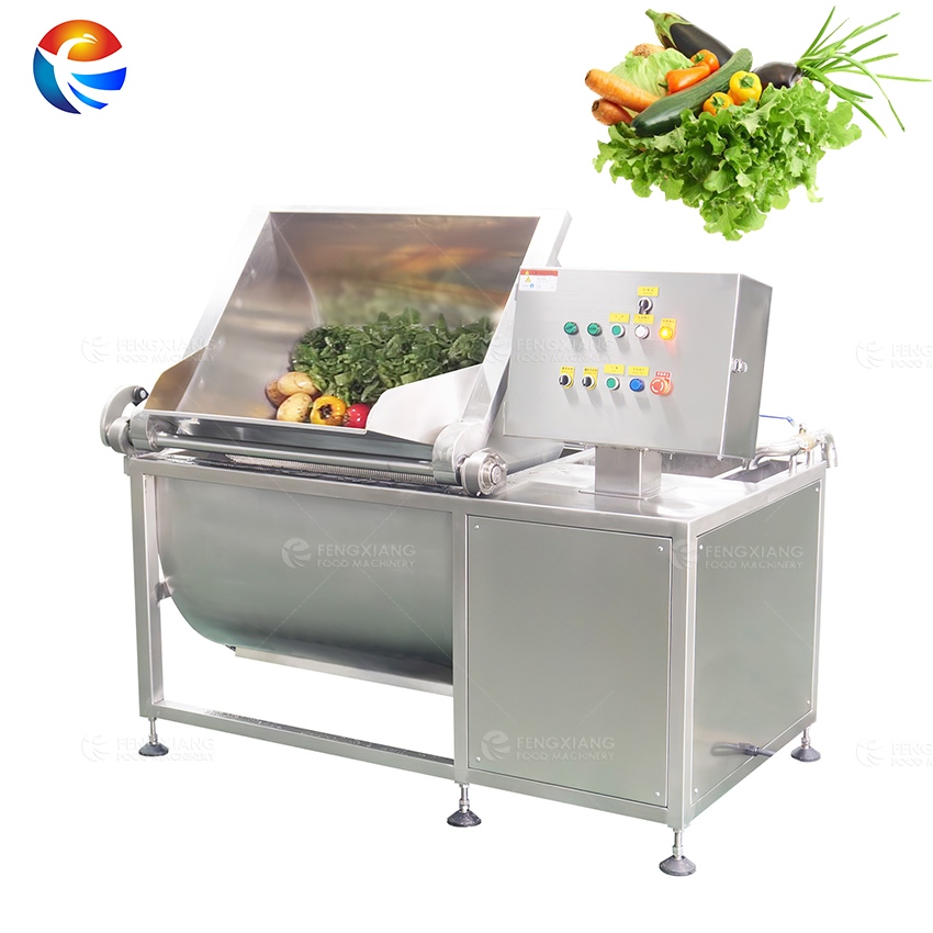 Lavadora de vegetales de descarga abatible 