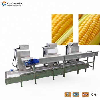 Línea de trilladora automática de maíz Fengxiang MZ-368, línea de máquina trilladora de maíz