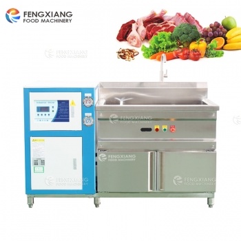 Máquina de lavado de burbujas de vegetales con refrigeración Fengxiang WASC-11 Máquina de limpieza de mariscos y carne