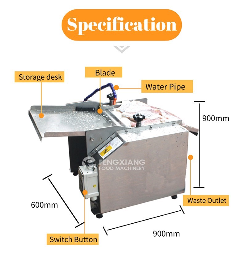  máquina de pelar pescado 