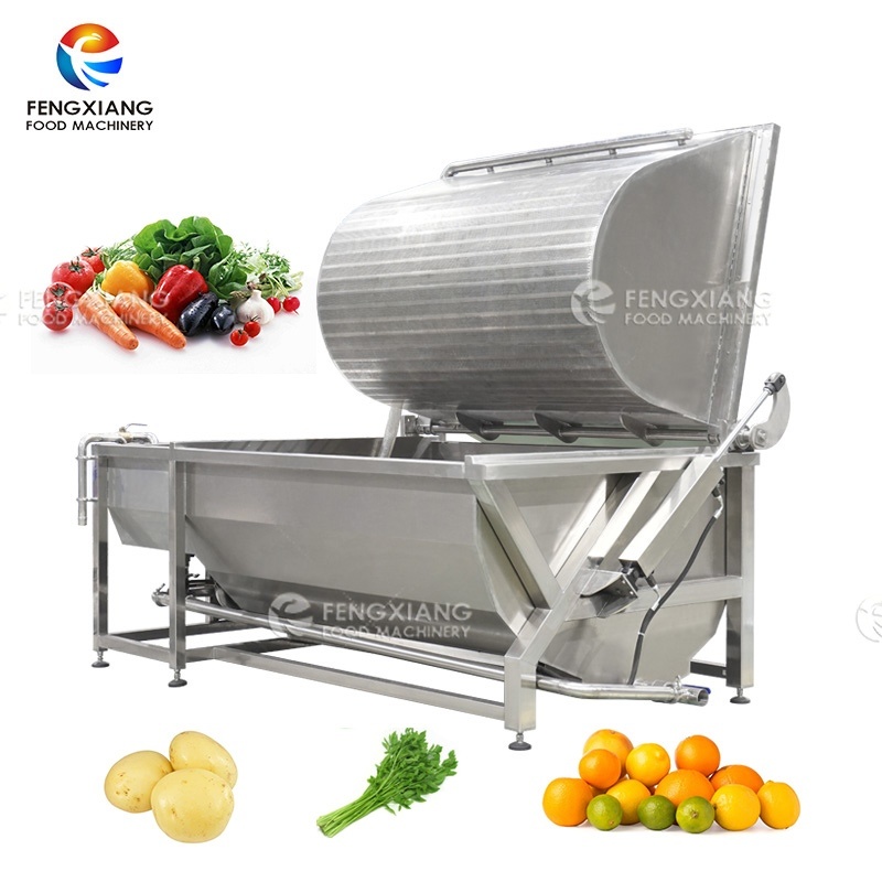 Máquina de lavado y limpieza de burbujas de frutas y verduras con descarga automática de Fengxiang