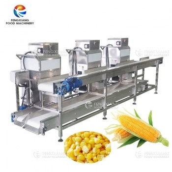 Línea de máquinas de cosecha y desgranado de maíz dulce automático de gran capacidad Fengxiang