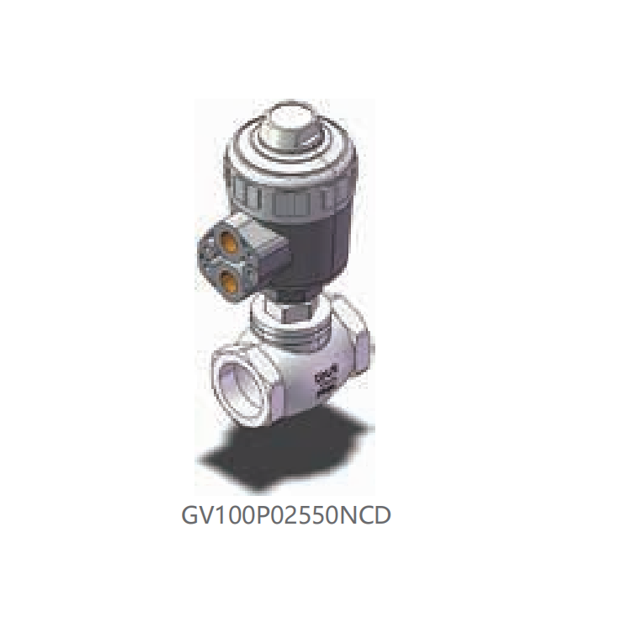 Two-position two-way pneumatic shut-off valve