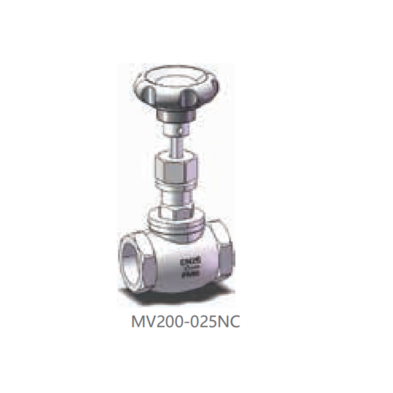 Two-position two-way manual shut-off valve