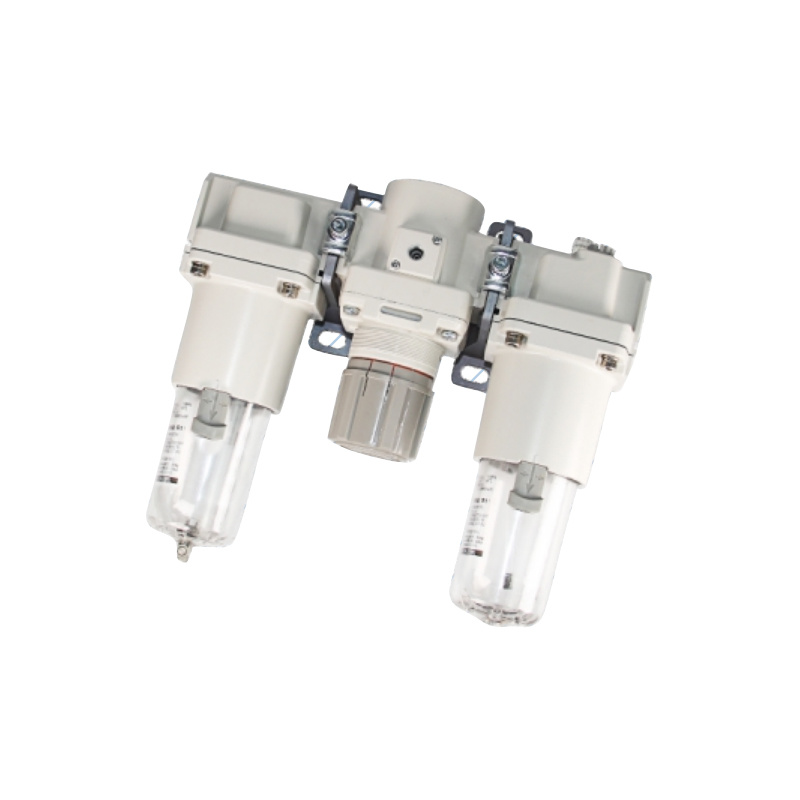 AC10-A~AC60-B Air filter + pressure reducing valve + lubricator