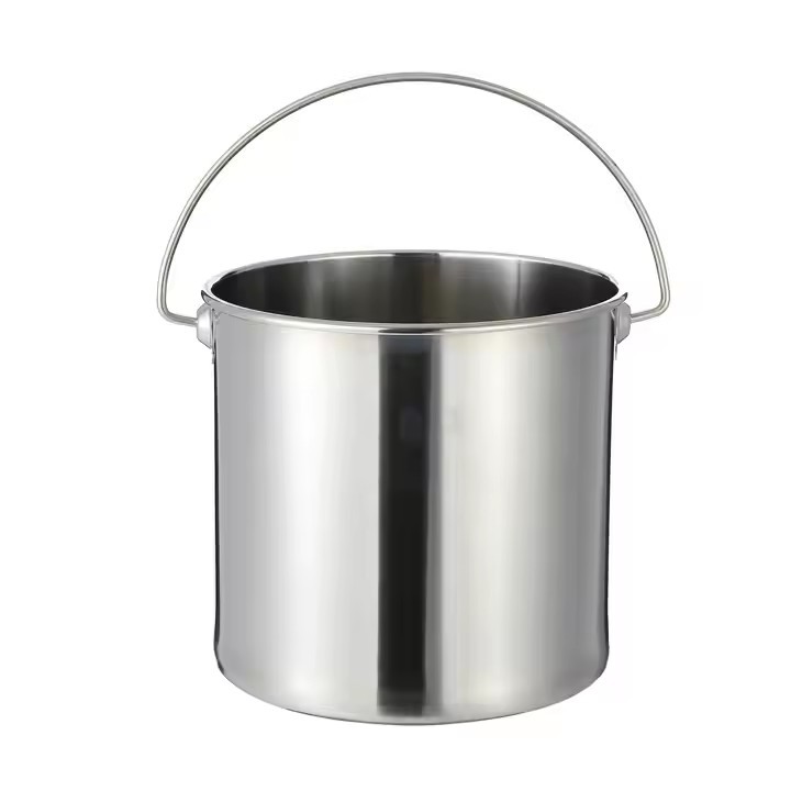 Ice Bucket Stainless Steel High Beauty Bar Supplies Champagne Snack Bucket Carrying Bucket