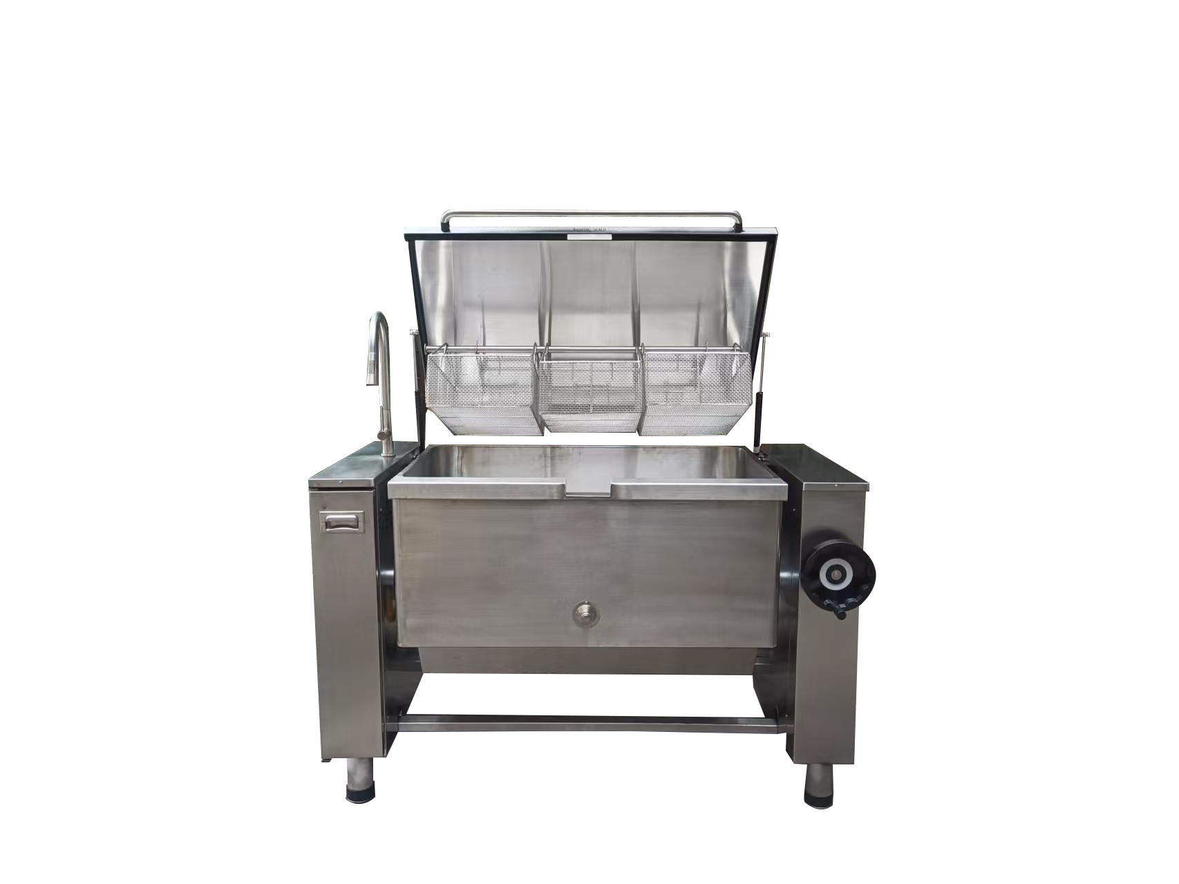 Sartén Bratt de acero inoxidable con cesta y grifo