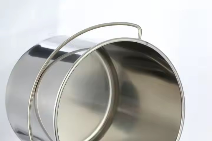 Ice Bucket Stainless Steel High Beauty Bar Supplies Champagne Snack Bucket Carrying Bucket