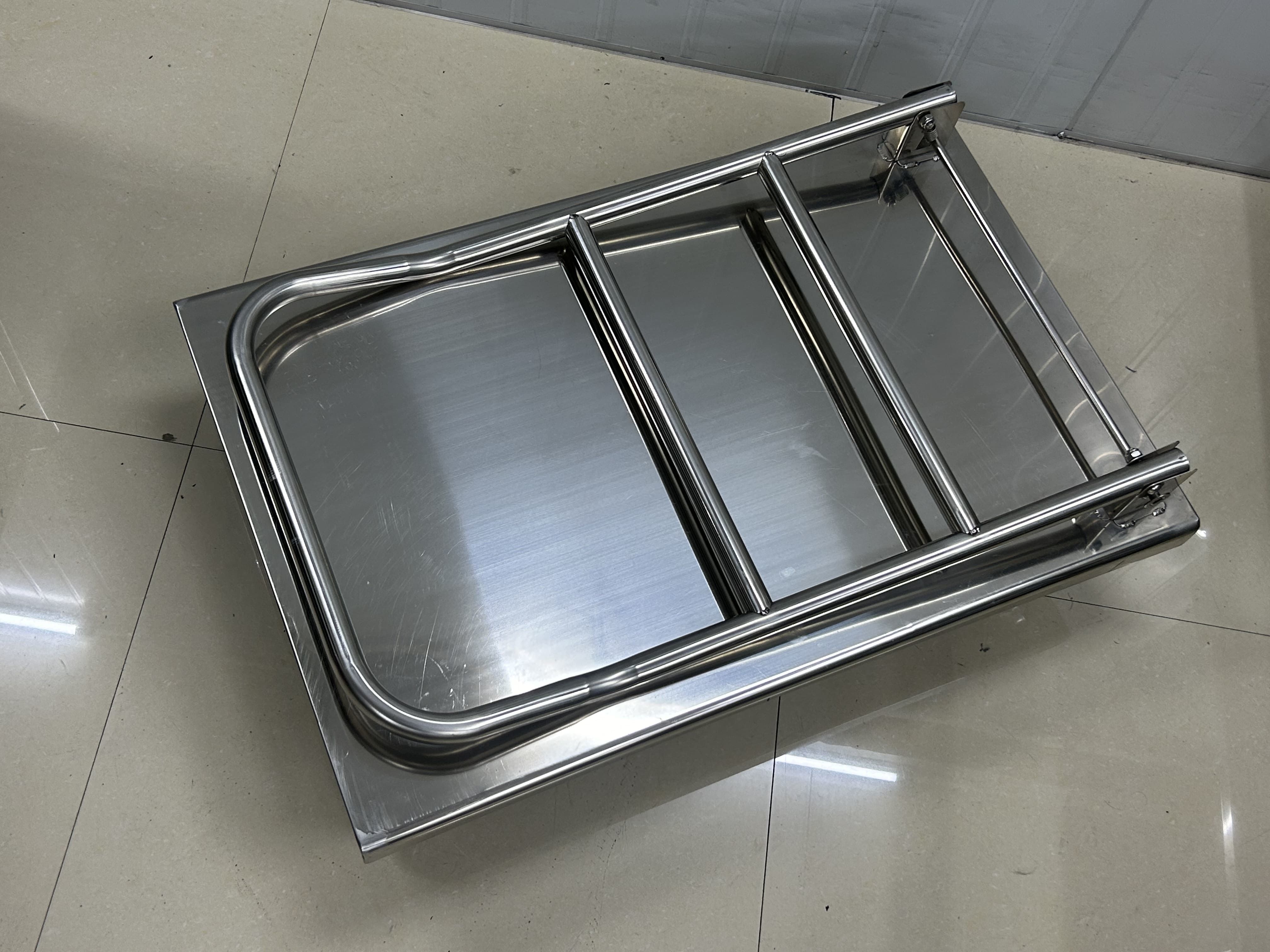 Carro plegable de acero inoxidable para hotel, precio mayorista, estructura de acero, portátil