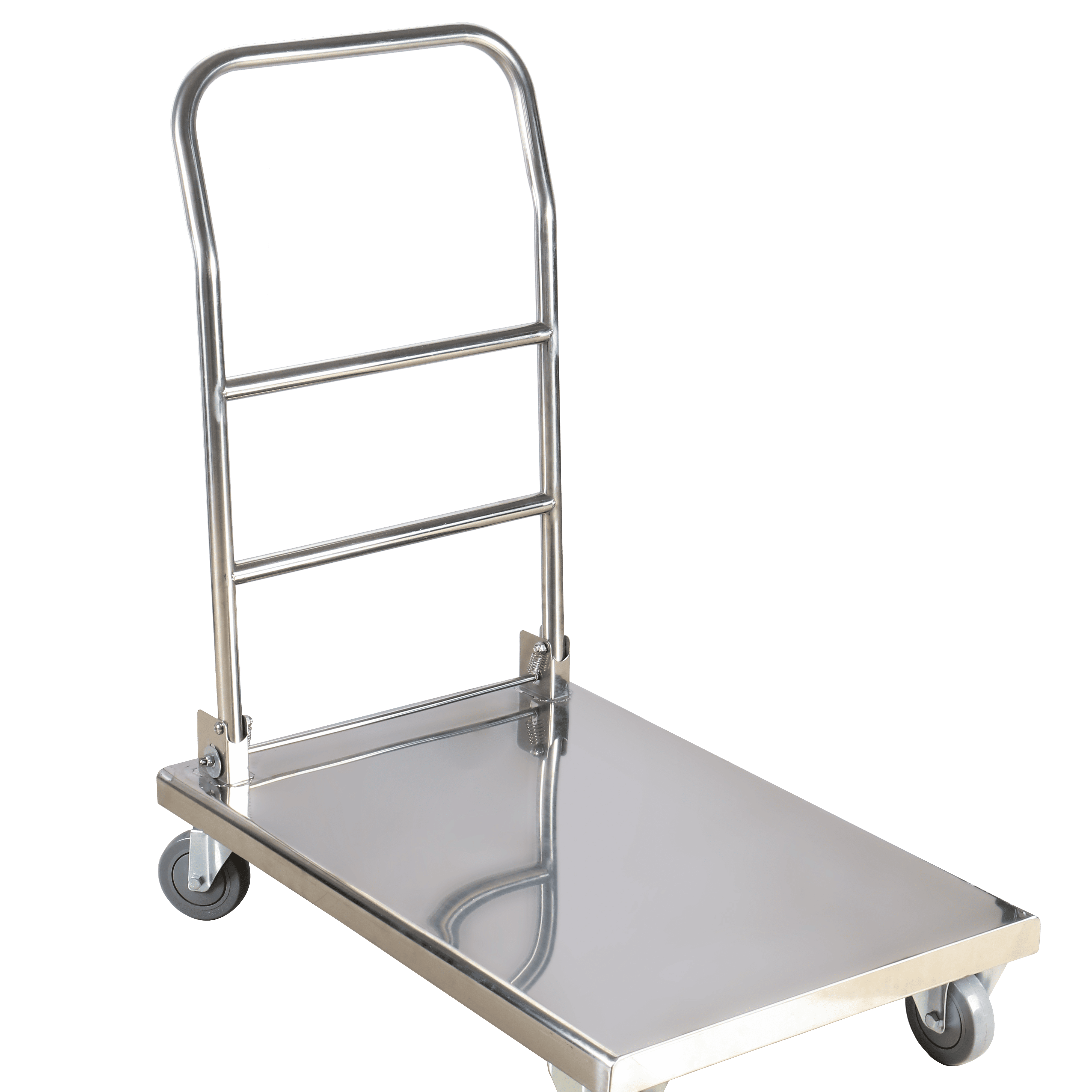 Carro plegable de acero inoxidable para hotel, precio mayorista, estructura de acero, portátil