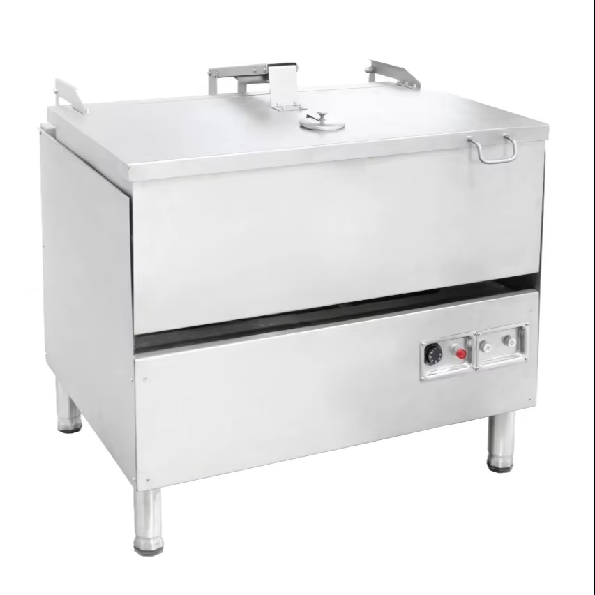 Sartén plana basculante con empujador eléctrico (doble capa) DNH-8