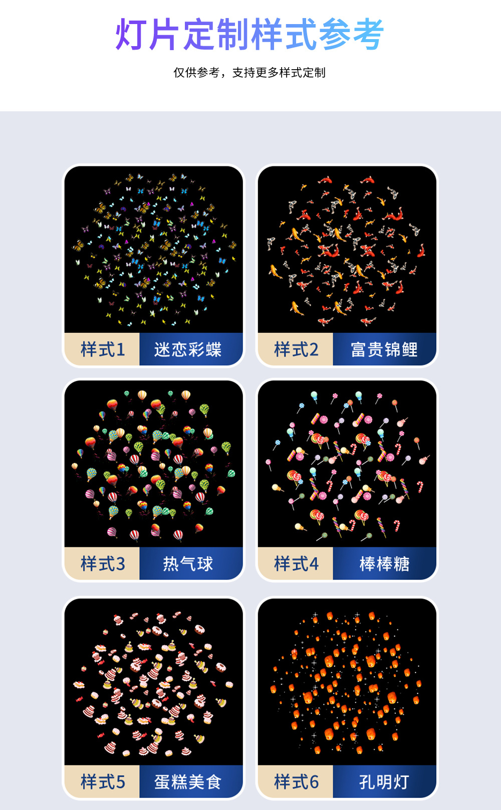 多图动态投影灯