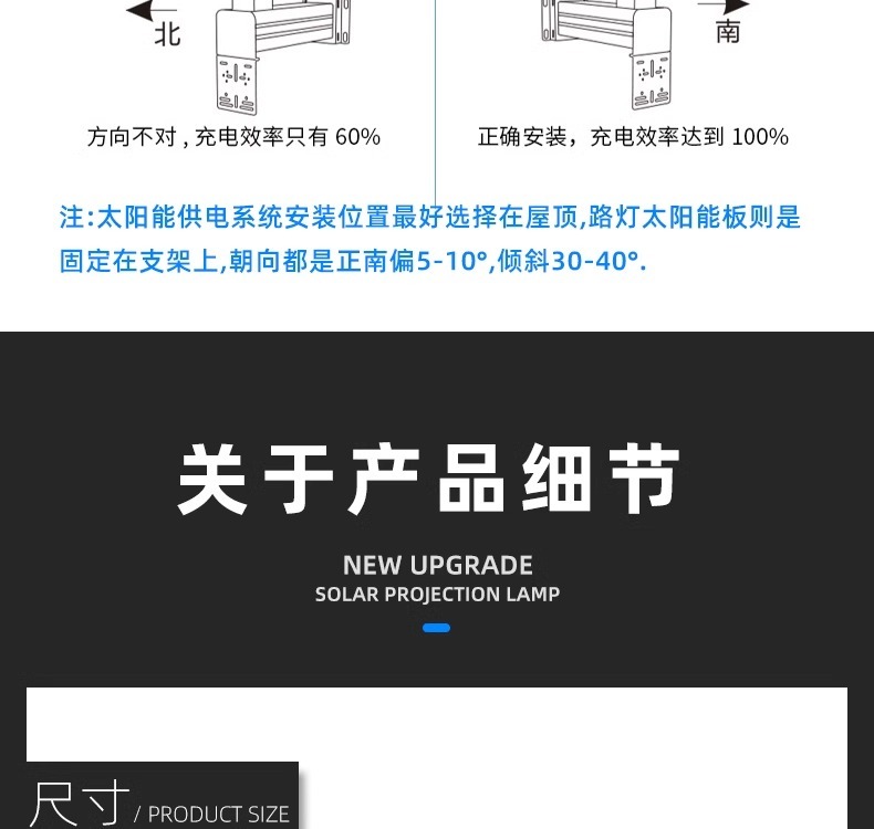 太阳能广告Logo投影灯