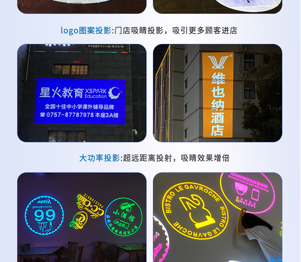 200/300W 多图动态轮播投影
