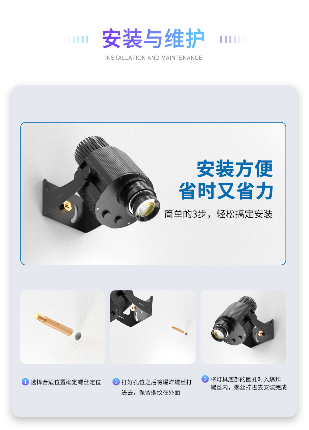 多图动态投影灯