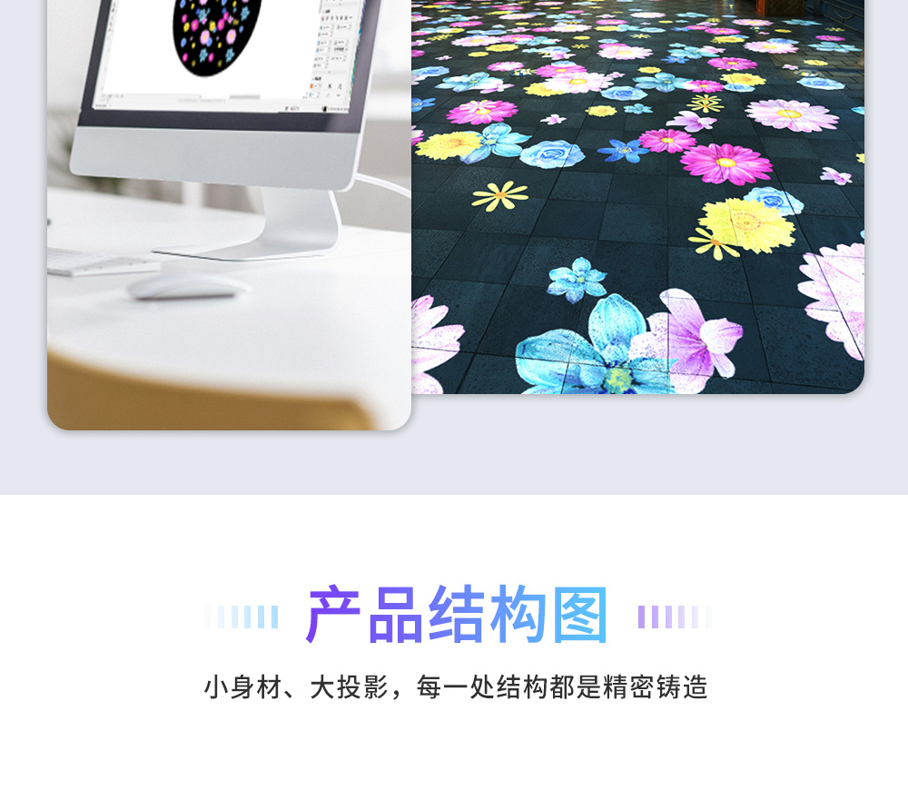 200/300W 多图动态轮播投影